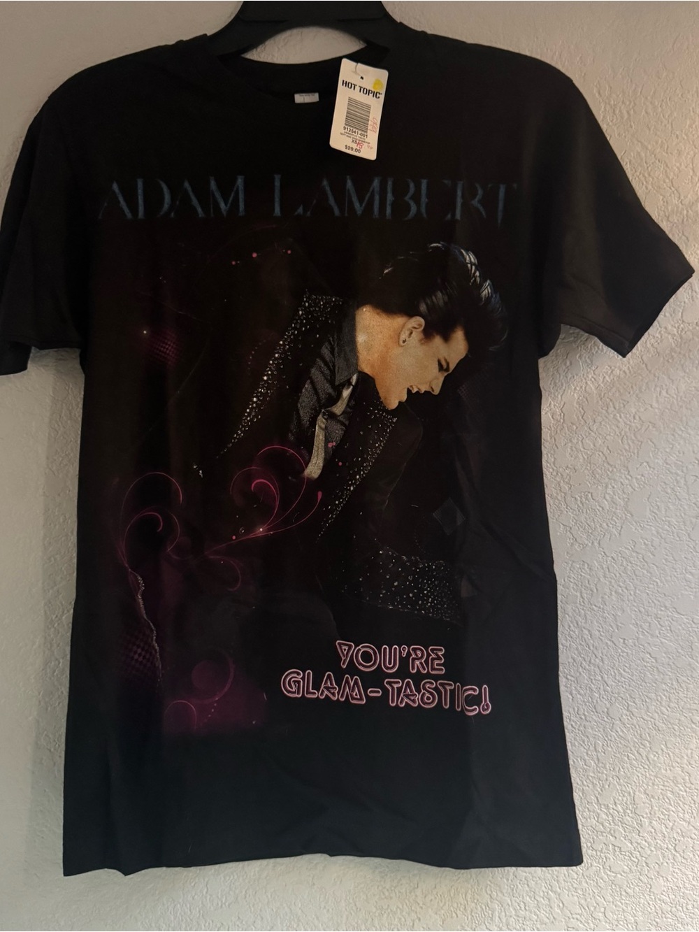 Adam Lambert Black Graphic Tee You're Glam-Tastic For Your Entertainment Era XS